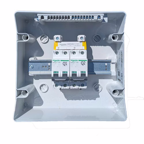 Coffret DC - 2 BRANCHES 25A - POUR BATTERIE