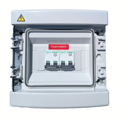 Coffret DC - 2 BRANCHES 25A - POUR BATTERIE