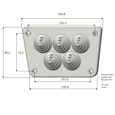 Plaque d'étanchéité pour onduleurs SUNGROW SG125CX-P2