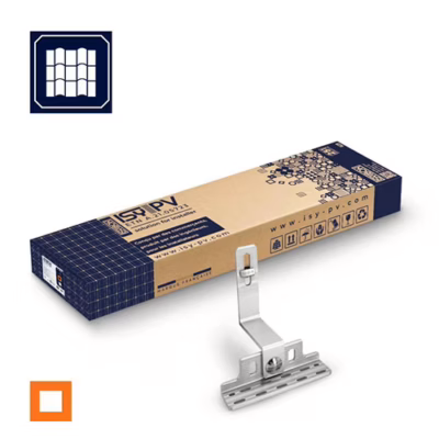 ISYBOX triangle Tuile mécanique pour 4 modules photovoltaïques. ISY PV