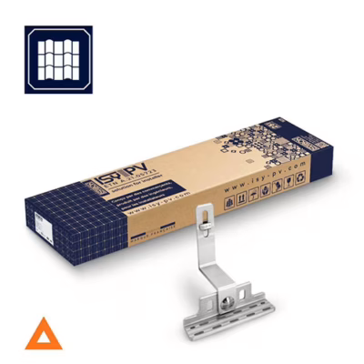 ISYBOX triangle Tuile mécanique pour 2 modules photovoltaïques. ISY PV