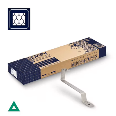 ISYBOX triangle Tuile plate pour 2 modules photovoltaïques. ISY PV