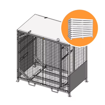 Shelter nu - EKLOR - EK-BOX-250 démonté