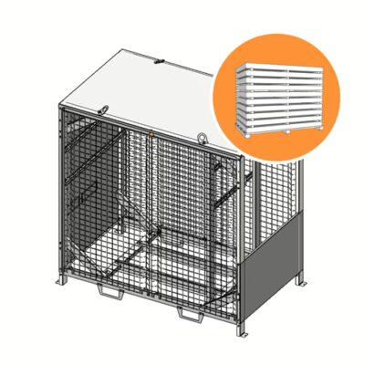 Shelter nu - EKLOR - EK-BOX-250 démonté