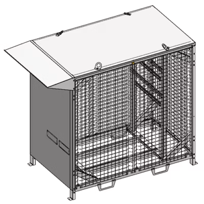 Shelter nu - EKLOR - EK-BOX-250 monté avec option casquette