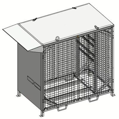 Shelter nu - EKLOR - EK-BOX-250 monté avec option casquette