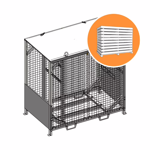 Shelter nu - EKLOR - EK-BOX-250 démonté