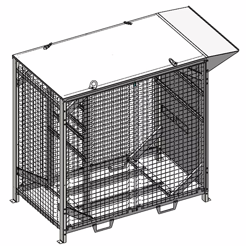 Shelter nu - EKLOR - EK-BOX-250 monté avec option casquette