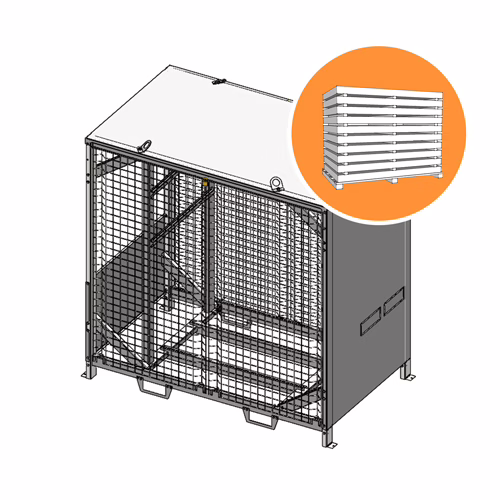 Shelter nu - EKLOR - EK-BOX-250 démonté