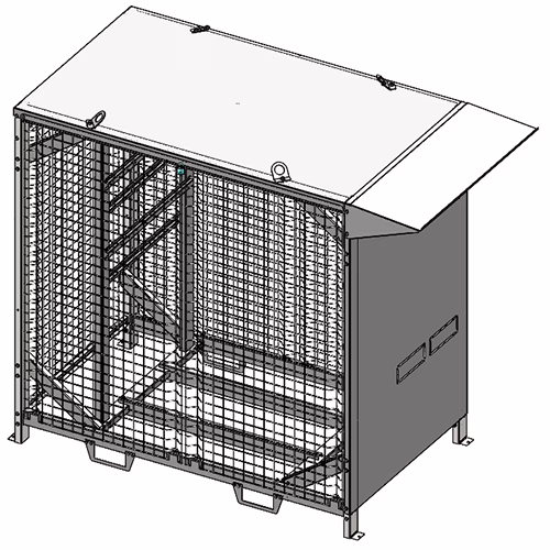 Shelter nu - EKLOR - EK-BOX-250 monté avec option casquette