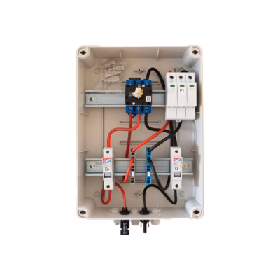 Coffret DC - 2 BRANCHES 30A - PARAFOUDRE + PF